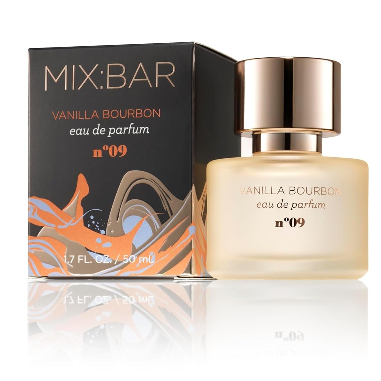 MIX:BAR Vanilla Bourbon Perfume for Women – Woody, Vanilla Bean, Amber Scent – Eau de Parfum Spray – Hair Mist Perfume – Long‑Lasting Fragrance,1.7oz