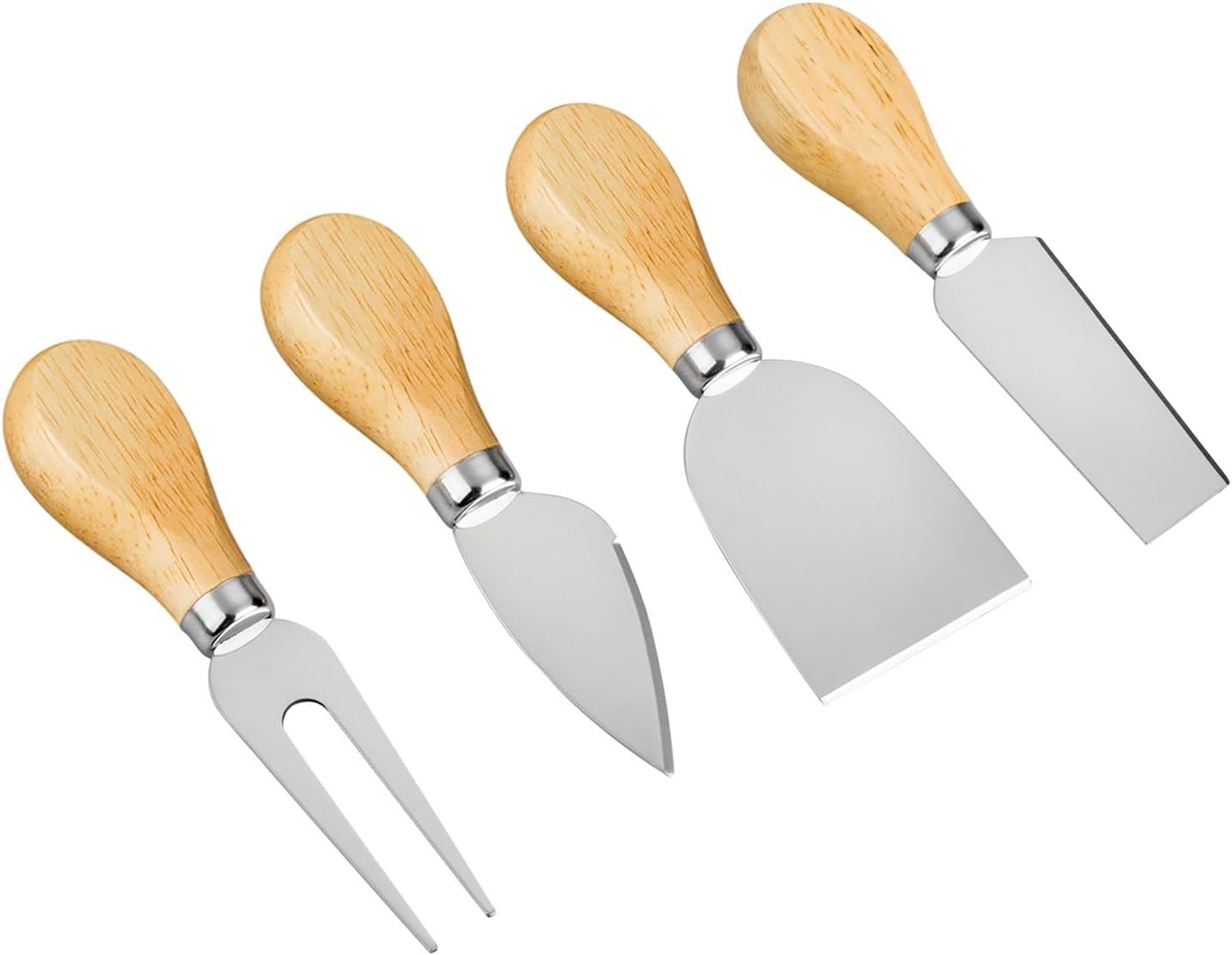 4 Cheese Knives Set – Cheese Knife,Cheese Fork,Cheese Slicer,Butter Knife – Mini Premium Stainless Steel Cheese Knife Set – Cheese Knives for Charcuterie Board – Charcuterie Boards Accessories