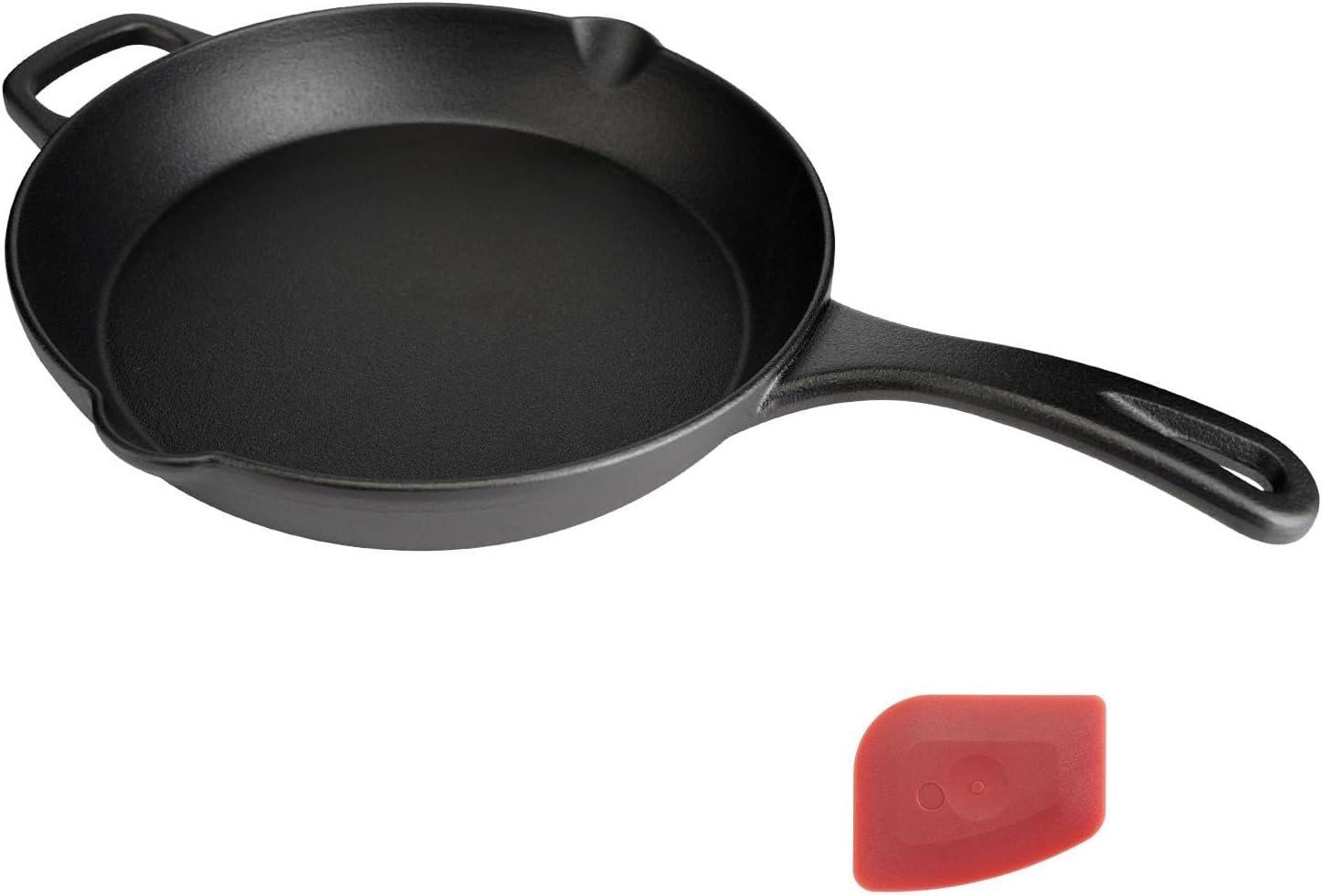 12 Inch Cast Iron Skillet – Large Pre-Seasoned Frying Pan, Ideal for Christmas Holiday Dinner, Family-Size Oven Safe Cookware