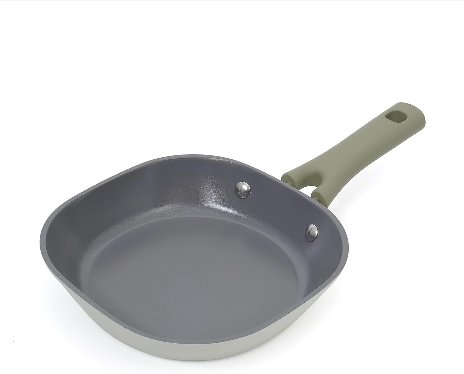 8 Inch Ceramic Nonstick Frying Pan – Dual Ceramic Coating Inside & Out, PFAS/PFOA-Free Skillet, Induction Compatible & Dishwasher Safe, Stay-Cool Handle, Eco-Friendly Egg Pan