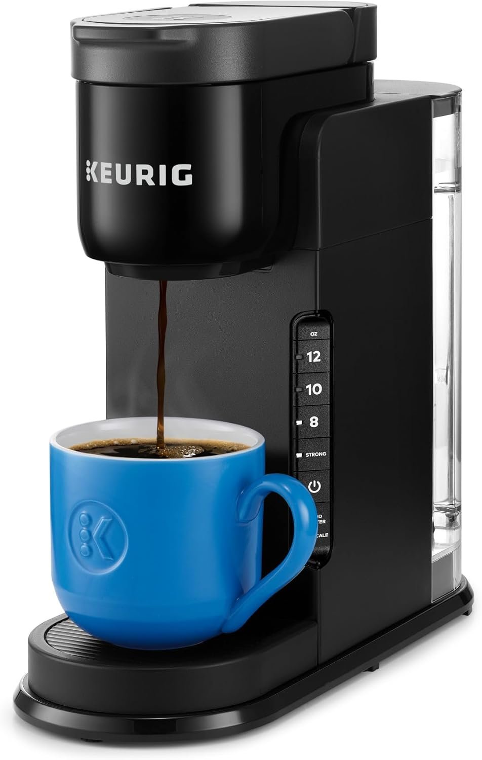 Keurig K-Express Single Serve K-Cup Pod Coffee Maker, 3 Brew Sizes, Strong Button Feature, 42oz Removable Reservoir, Black