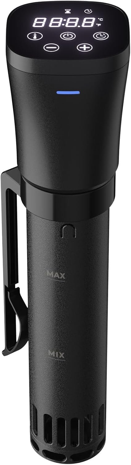 Sous Vide Machine Cooker, Immersion Circulator with Recipe, 1000W, Delay Start Function, Temp and Time Digital Display Control