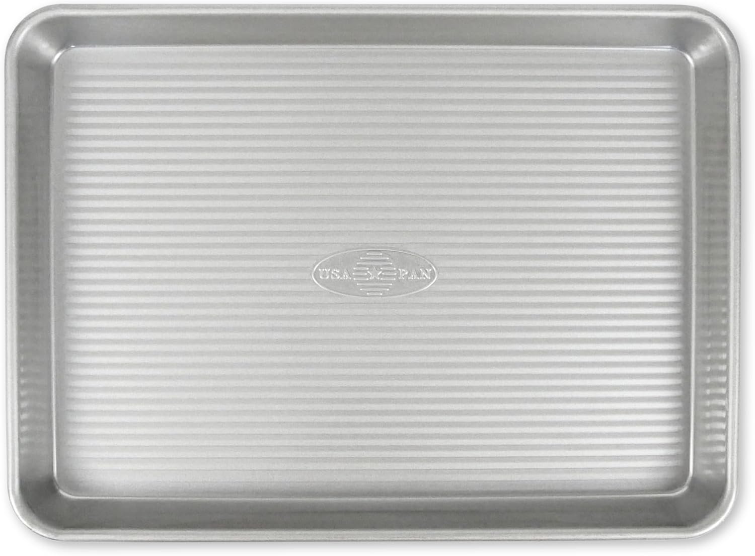 USA Pan Bakeware Nonstick Quarter Sheet Pan, Baking Sheet Aluminized Steel, Pan Measures: 13 x 9.5 x 1 inches