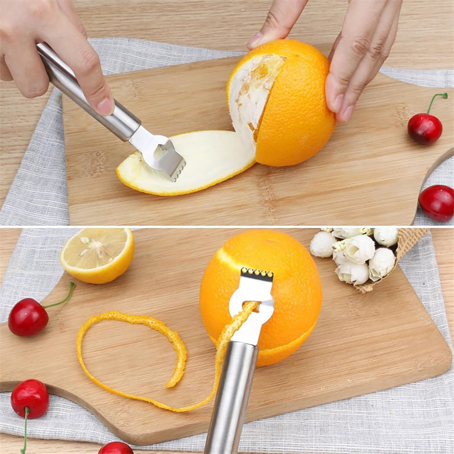 Stainless Steel Lemon Zesters to Save Effort with Hanging Loop for Kitchen BLC115-01
