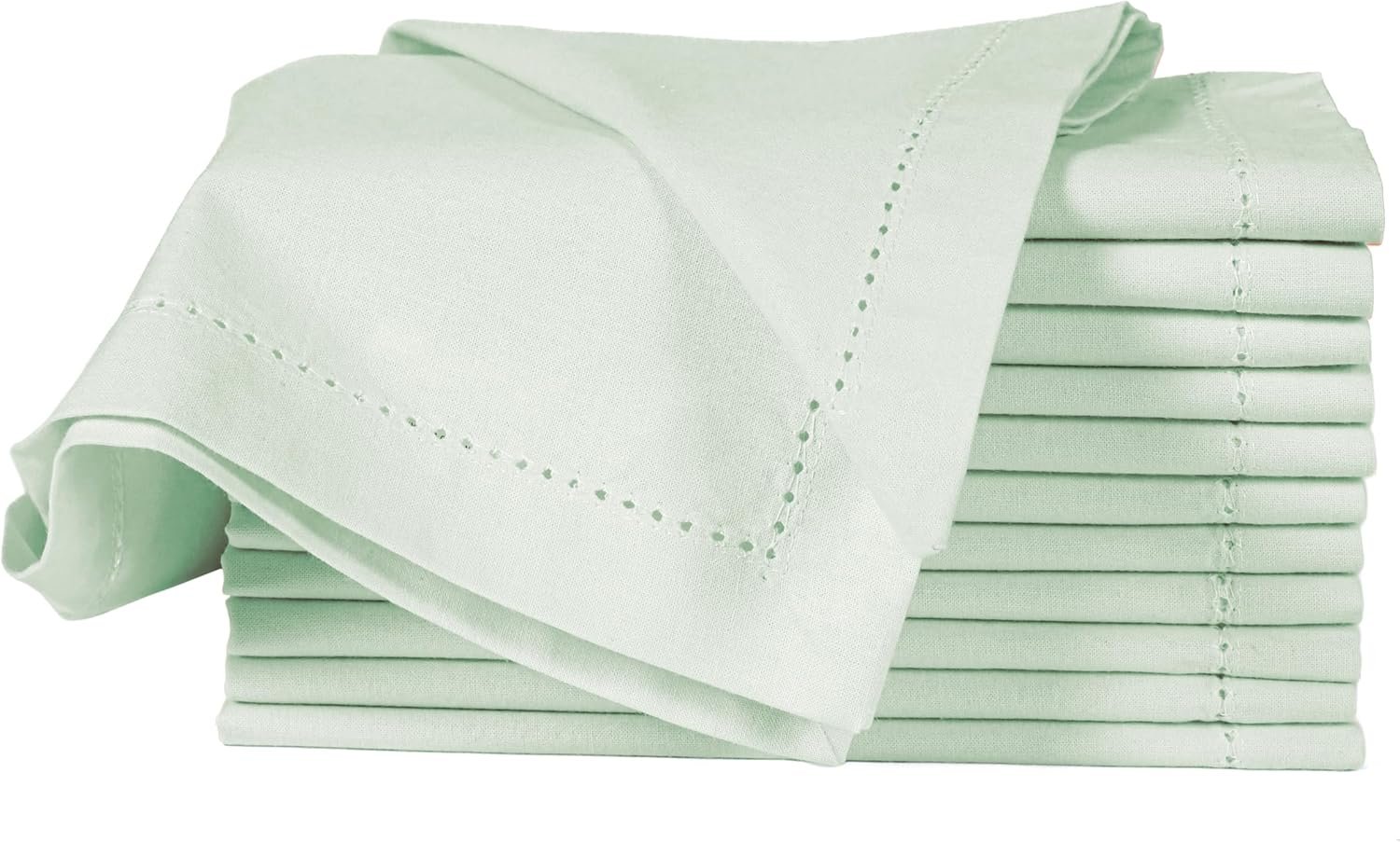 Cotton Cloth Napkins Set of 12, 18×18 Cotton Napkin Cloth Washable, Soft, Reusable Napkins for Wedding, Parties, Christmas, Thanksgiving, Everyday Use (Green) – ALPHA Living HOME