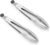 Stainless Steel Kitchen Tongs 2-Piece Set, 8.8-Inch Food Tongs, High Temperature Resistant, with Non-Slip Teeth And Non-Slip Strips, Suitable for Cooking And Grilling (Grip And Stir Food Ice Cubes)