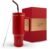 40oz Travel Tumbler Cup with Handle, Two-Way Slider Lid, Stainless Steel Straw with Silicone Tip, Vacuum Insulated Water Bottle for Hot & Cold Drinks, Great Gifts for Mom (Red Gold)