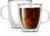 JoyJolt Savor Double Wall Insulated Glasses – Coffee Mugs (Set of 2) – 13.5-Ounces