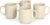 Amazon Basics Glazed Stoneware Coffee Mugs, Ceramic 4-Piece Set, 16 oz, Microwave and Dishwasher-Safe, Ivory