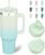 BJPKPK 40 oz Insulated Tumbler With Lid And Straw Stainless Steel Tumblers Cup With Handle For Women And Men,Mint