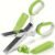 Stainless Steel Herb Scissors, 5-Blade Kitchen Shears with Cover, Comfort Grip Handles, Right Hand Orientation, Multipurpose Cutting Tool for Herbs