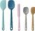Redfly Silicone Spatula Set, 5 Piece Food Grade Silicone Cooking Utensils Set, Rubber Spatula Heat Resistant Nonstick for Baking, Cooking, Kitchen Utensils Dishwasher Safe Multicolor