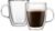 Bodum 10oz Bistro Double Wall Insulated Mug, High-Heat Borosilicate Glass, Set of 2, Clear