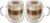 10oz Double Walled Glass Coffee Mugs Set of 2, Clear Insulated Mug for Cappuccino, Latte, Borosilicate Glass Cup, Heat & Cold Resistant Glasses
