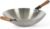 Oster Sangerfield 14-Inch Stainless Steel Wok With Wood Handles, Durable Non-Stick Stir Fry Pan for Gas and Electric Stovetops