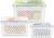 3 Pack Fruit Storage Containers for Fridge, Produce Saver Vegetable Container with Drain Colanders – Refrigerator Organizer for Lettuce Berry Keepers
