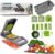 12 in one Pro Series Dice Shred Slice Vegetable Chopper Utensil, 4.75×4.75×13