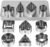 Mini Cookie Cutters Set with Box, QtoiKce 30Pcs Small Stainless Steel Flower Square Heart Round Star Triangle Oval Shapes Cookie Cutters, Mini Polymer Clay Cutters for Kids