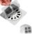 Disposable Hair Drain Stickers, Upgrade Disposable Shower Drain Cover Hair Catcher Bathroom Shower Drain Protector, Mesh Cover Floor Drain Sticker, Square Screen, Easy to Install (10)