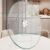 18.9 inch Glass Turntable Dining Table Large Lazy Susan Round Serving Plate Tabletop Rotating Tray with Swivel Assist System Silent & Smooth Spin (48cm / 18.9in)