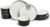 Sango 12-Piece Stoneware Dinnerware Set for 4, Modern White & Black Plates and Bowls Sets with Speckled Glaze, Durable Kitchen Ceramic Dish Set, Microwave & Dishwasher Safe Everyday Dishes, Stockholm