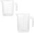 2 Pack Measuring Cup Set, Includes 500Ml and 1000Ml Plastic Liquid Measuring Cups- Baking, Cooking, Mixing & Measuring Cups, Microwave and Dishwasher Safe Essential Kitchen Tools