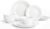 Basic White Melamine Plastic Dinnerware Sets,12 Pieces Dishes Set, Lightweight Unbreakable, BPA Free,Kitchen Plates and Bowls set, Indoor Outdoor Dining,Perfect for Weddings & Everyday Meals