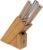 Shun Classic Blonde 5 Piece Starter Block Set, Includes 8″ Chef, 3.5″ Paring & 6″ Utility Knives, Handcrafted Japanese Knife Block Set, Damascus Stainless Steel Cladding, Pakkawood Handle