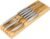 KitchenEdge Bamboo Kitchen Knife Block Holder Organizer – Holds 5 Long + 6 Short Knives (Not Included), Fits Most Knife Sizes, Rubber Feet, Sustainable Bamboo, In-Drawer Design