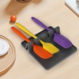 Silicone Utensil Rest – BPA-Free, Durable Spoon Rest with Drip Pad – Heat-Resistant for Stove Top & Counter – Holder for Kitchen Gadgets