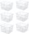 Freezer Basket Organizer, Refrigerator Metal Wire Storage Divider, Household Container Bins with Handles for Kitchen, Pantry, Cabinet, Closets – Pearl White (6, 11in x 10in x 5.5in)