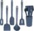Kitchen Silicone Cooking Utensils Set of 6 with Holder, 600°F Heat Resistant, BPA Free, Hassle-Free Cleanup, Heat-Resistant Kitchen Utensils Tools Gadgets Set for Non-Stick Pan Baking Flipping