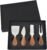 4Pcs Cheese Knife Set – Stainless Steel Cheese Knives with Acacia Wood Handle – Charcuterie Knife Set for Party and Holiday