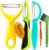 GANNK Vegetable Potato Peelers for Kitchen, Y Peeler for Apple Fruit Carrot Zucchini Cucumber Potatoes, Good Grip Veggie Peeler Makes Peeling Very Easy
