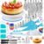 100Pcs Cake Decorating Supplies Kit – Cake Turntable Set with 48 Icing Piping Tips, 20 Disposable Pastry Bags, 2 Couplers, Baking Tools for Beginners, Cupcake Decorating Kit
