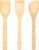 HANSGO Bamboo Wooden Spoons for Cooking, 6PCS Non-Stick Kitchen Utensils Set, Natural and Durable Wooden Spatula for Nonstick Cookware, Apartment Essentials