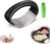 Stainless Steel Garlic Press Rocker – Portable Manual Crusher & Masher with Garlic Peeling Drum – Effortless Garlic Processing for Home Kitchen