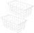 Chest Freezer Organizer Baskets – 16.5″ Deep Freezer Bins for Frozen Meats and Food – 2 Pack