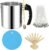 Phinicco Candle Making Pouring Pot 44oz 1.3L Double Boiler Wax Melting Pot and Spoon 304 Stainless Steel Candle Making Pitcher Heat-Resistant Handle Dripless Pouring Spout Anti Scalding Pad
