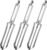 3 Pack Vegetable Peelers for Kitchen, Stainless Steel Fruit Potato Peeler with Easy Grip Ergonomic Handle, Dishwasher Safe Swivel Fruit Peelers
