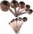 Smithcraft Copper Measuring Cups and Spoons Set, Metric & US Stainless Steel 5 Measuring Cups and 6 Measuring Spoons for Baking & Kitchen