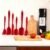 6-Pcs Silicone Spatula Set for Baking, Heat Resistant Kitchen Utensils with Non-Stick Design, Cooking and Mixing Tools in Red for Kitchen Use