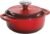 Lodge 1.5 Quart Enameled Cast Iron Dutch Oven with Lid – Dual Handles – Oven Safe up to 500° F or on Stovetop – Use to Marinate, Cook, Bake, Refrigerate and Serve – Red