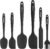 NileHome Silicone Spatula Set, 6 Pieces Food Grade Kitchen Utensils with Silicone Brush Heat Resistant BPA-free Rubber Spatula for Scraping, Baking, Cooking, Mixing