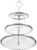 uxcell 1 Set 3-Tier Cupcake Stand Holder, Round Tiered Serving Tray Stainless Steel Cup Cake Stand for Dessert Fruit Table Birthday Party Decoration Display, Silver