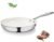 8″ Tri-Ply Stainless Steel Frying Pan, Nonstick Ceramic Pan, Skillet with Stay-Cool Handle, Non Toxic, PFAS PFOA PTFE Free, Dishwasher & Oven Safe, Induction, Compatible with All Cooktops