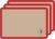 Silicone Baking Mats for 3/4 Size Cookie Sheets for Baking – 3 Pack – Non-Stick, Food Safe Oven Safe Liners for baking sheets – Red – Easy Clean, Mess-Free Baking Sheet Liners, 13.5 x 19.5 Inches