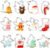 Christmas Cookie Cutters Set, 12 Pieces Stainless Steel Metal Christmas Cookie Cutters Shapes – Gingerbread Men,Christmas Tree,Snowflake, Candy Cane, Santa Face, Star and More
