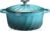 Enameled Cast Iron Dutch Oven with Lid, 3 QT Cast Iron Dutch Oven Pot, Heavy Duty Cast Iron Pot for for Bread Baking, Cook, Bake, Oven Safe across All Cooktops (BlueGreen,3 QT)