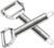 Basily Premium Julienne and Serrated Stainless Steel Peeler – Set of 2